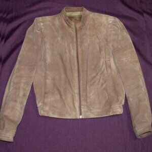 Suede Jacket Berman’s The Leather Expert Great 80s Vintage Pigskin Ladies Sz 8